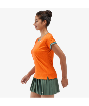 Yonex Women's Crew Neck Shirt 20758 (Bright Orange) de France