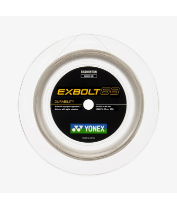 Yonex Exbolt 68 200m Badminton String (White) Amélioration de cerveau avec