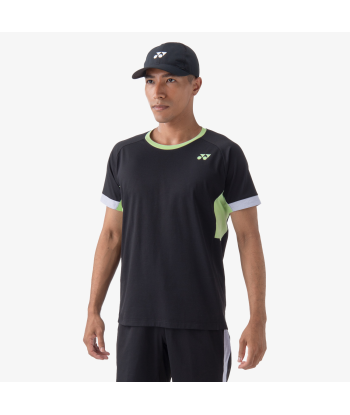 Yonex Men's Crew Neck Shirt 10563 (Black) paiement sécurisé