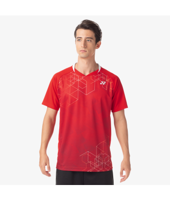 Yonex Men's Crew Neck Shirt 10602 (Sunset Red) france