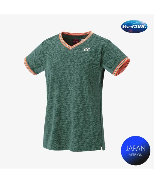 Yonex Women's Crew Neck Shirt 20758 (Olive) une grave pollution 