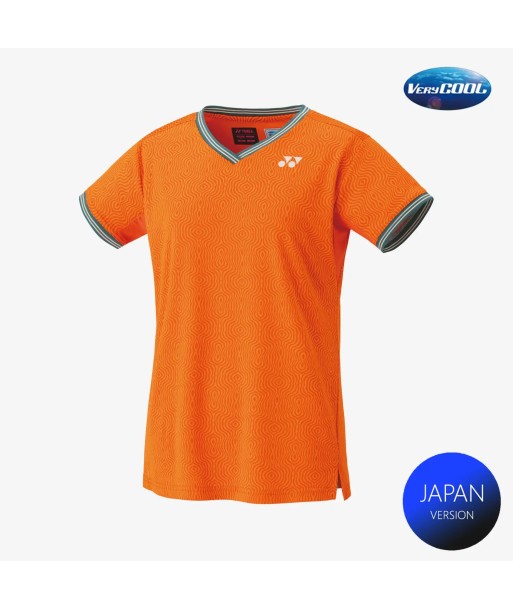 Yonex Women's Crew Neck Shirt 20758 (Bright Orange) de France