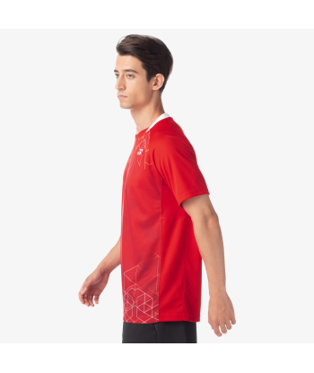 Yonex Men's Crew Neck Shirt 10602 (Sunset Red) france