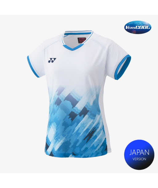 Yonex Women's Game Shirts 20783 (White) Paris Déstockage Promo