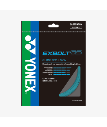 Yonex Exbolt 63 200m Badminton String (Mint) paiement sécurisé