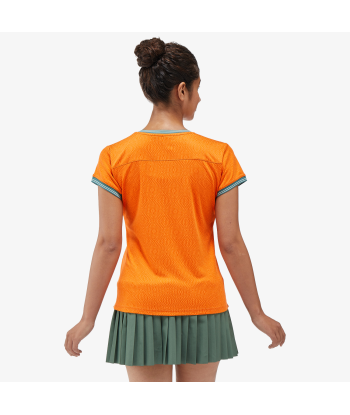 Yonex Women's Crew Neck Shirt 20758 (Bright Orange) de France